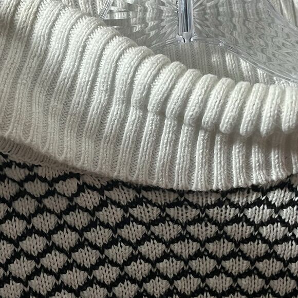 Karen Scott Cotton Texture 2-Tone Turtleneck Long Sleeve Sweater Large - Picture 6 of 8